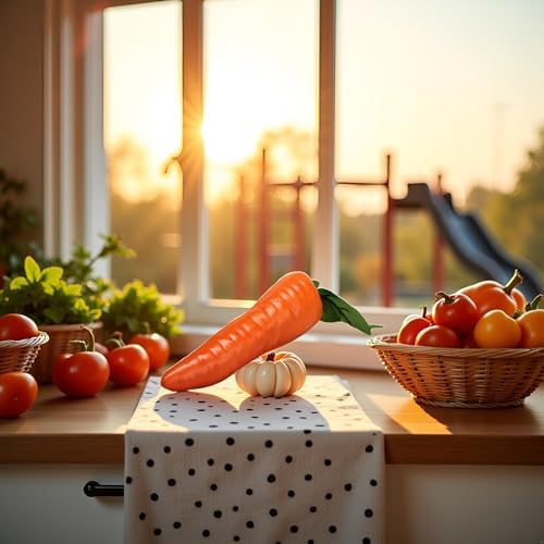 Orange Artificial Carrot Home Decor Reusable Plastic Carrot