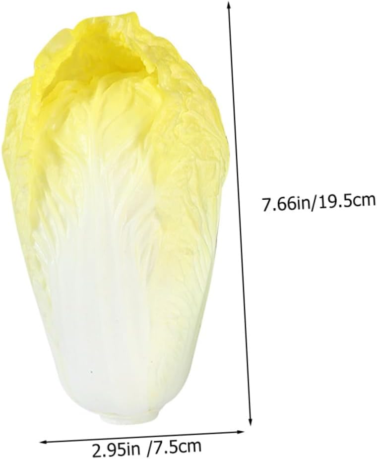 Lifelike Chinese Cabbage Artificial Decor for Kitchen Display