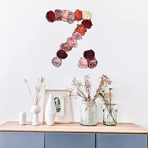 IPOPU Purple and Light Pink Dried Silk Roses 25PCS