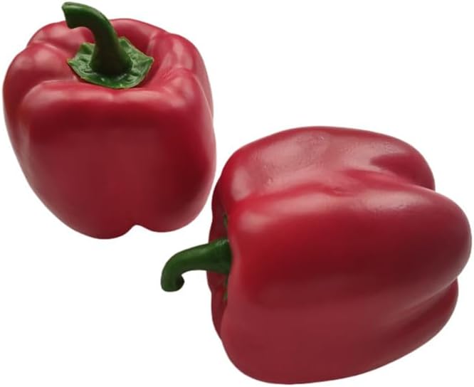 Ebonee Artificial Bell Peppers 6-Pack Realistic Decor