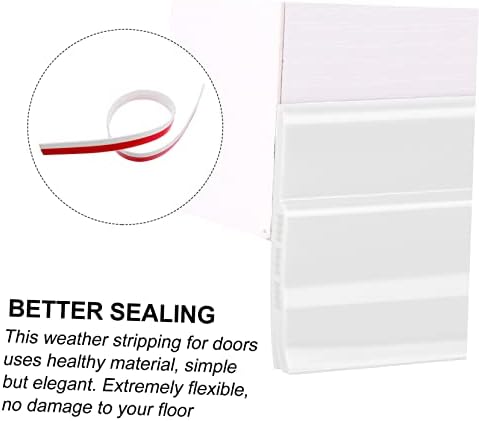 Lurrose Door Frame Seal 28mm Draft Stopper Weatherproof Sound Insulation Strip