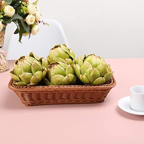Large Green Artificial Artichoke Decor Set 6pcs