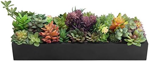 MyGift Artificial Succulent Centerpiece 1575 Inch