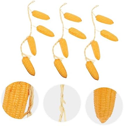 STOBAZA 3 Pcs Artificial Corn String Hanging Decor
