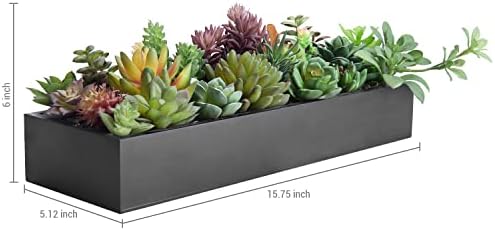 MyGift Artificial Succulent Centerpiece 1575 Inch