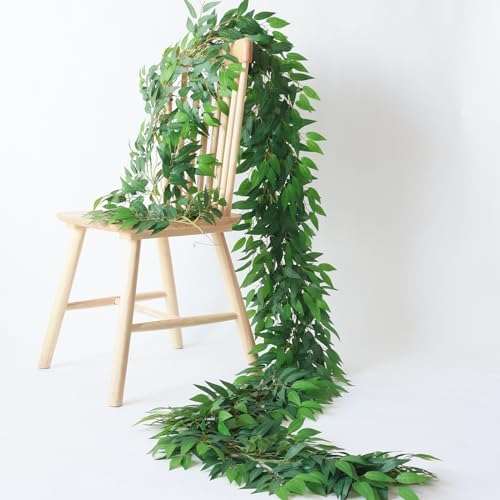 Mizii 10 Feet Artificial Vine Garland Faux Italian Ruscus Decor