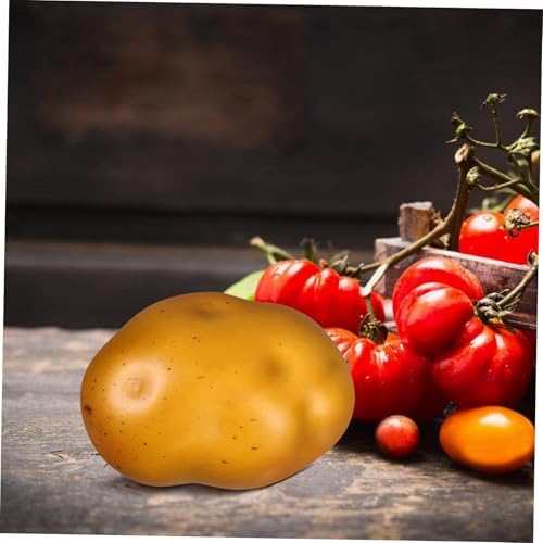 5Pcs Realistic Foam Potatoes for Home Kitchen and Photography