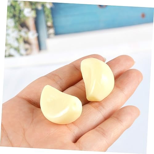 BESPORTBLE 10pcs Garlic Models Artificial Vegetables Keychain Decor Props