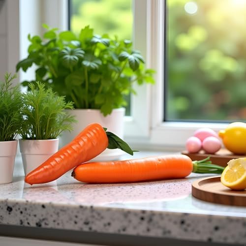 Sluswallow 1Pc Orange Artificial Carrot Home Decor