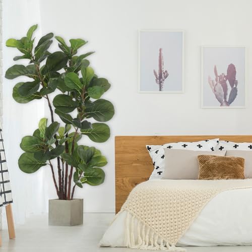 GAOMON Artificial Fiddle Leaf Fig Tree 4 Ft with 72 Leaves