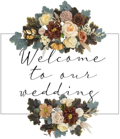 Faux Flowers Wedding Arch Set of 2 for Decorations