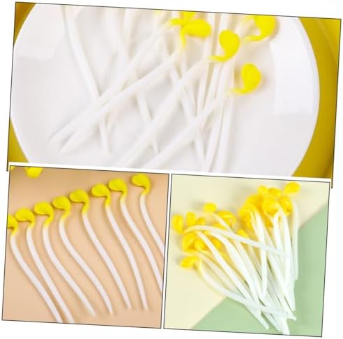 Garneck 12pcs Lifelike Artificial Bean Sprout Models for Preschool Education and Photography