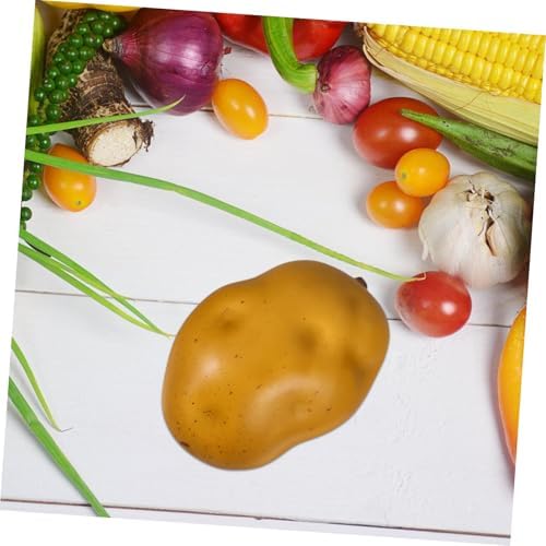 5Pcs Realistic Foam Potatoes for Home Kitchen and Photography