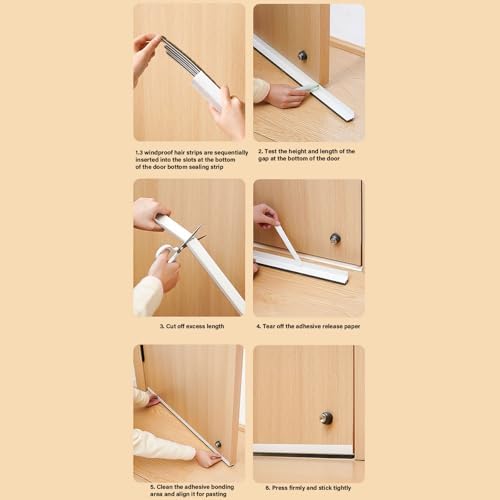 Fuhiueos Door Draft Stopper Seal Strip for Soundproofing