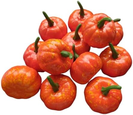 Ebonee Artificial Mini Pumpkins Halloween Decoration 12 Pack
