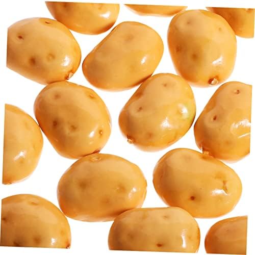 Vaguelly 20Pcs Mini Simulation Potatoes Artificial Vegetables Decoration Set