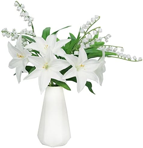 Tinsow 20 Pcs Artificial Lily of the Valley Flowers Bundle