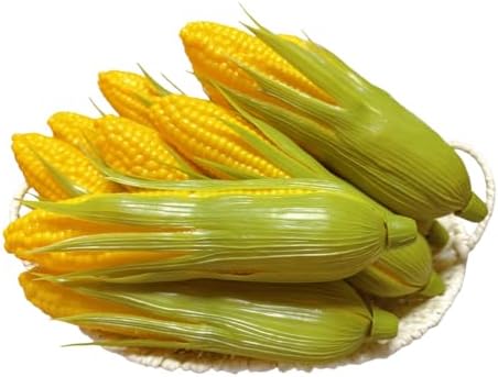 12PCS Realistic Artificial Plastic Corn Cob Decorations