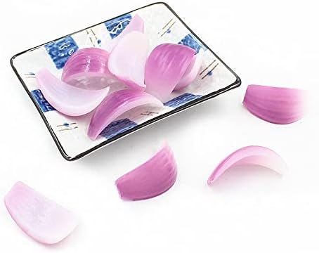 20Pcs Artificial Onion Slice Lifelike Vegetable Decor Prop