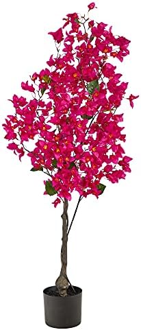 Nearly Natural 4ft Bougainvillea Artificial Tree Pink