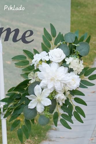 Faux Flower Swag Set of 2 for Wedding Welcome Signs
