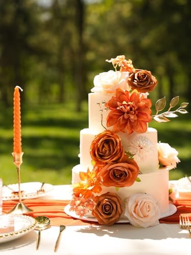 RICHMYC Artificial Flowers Wedding Centerpieces Decor Set