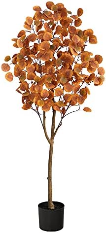 Nearly Natural 5ft Autumn Eucalyptus Artificial Tree
