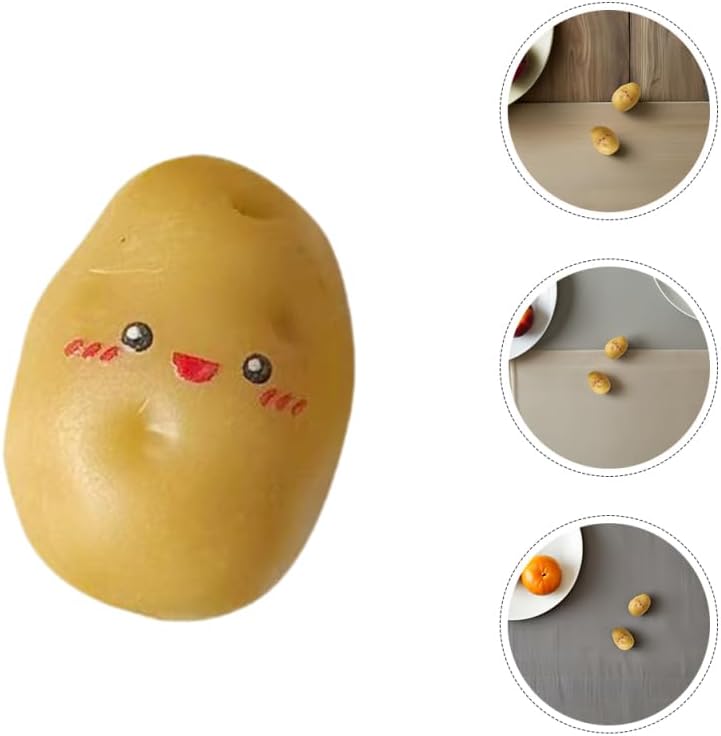 DECHOUS 36Pcs Mini Positive Face Resin Potatoes Decor