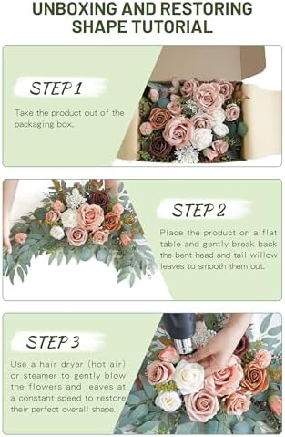 Faux Flower Swag Set of 2 for Wedding Welcome Signs 1