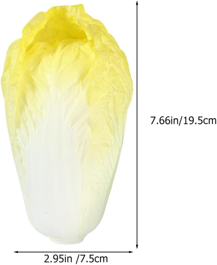 Happyyami Artificial Vegetables Realistic Chinese Cabbage Decor
