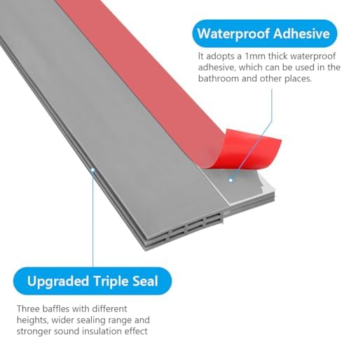 Ainiv Door Draft Stopper Under Door Seal Anti-Collision Grey
