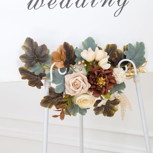Faux Flowers Wedding Arch Set of 2 for Decorations