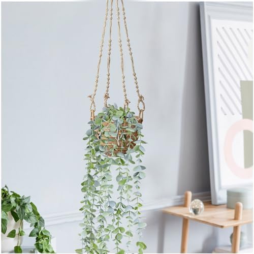 BACAMA Fake Hanging Eucalyptus Plants Pack of 2 236 Inch
