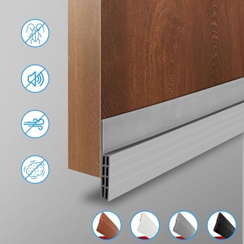 Ainiv Door Draft Stopper Under Door Seal Anti-Collision Grey