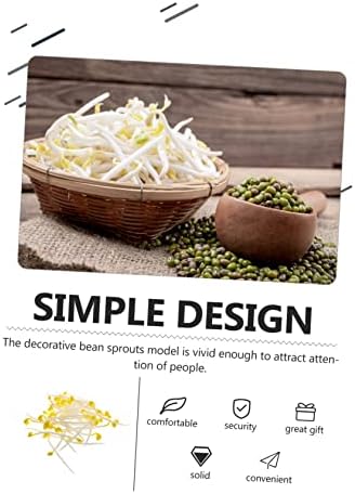 Luxshiny 50pcs Realistic Artificial Bean Sprout Decor