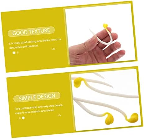 Luxshiny 50pcs Realistic Artificial Bean Sprout Decor