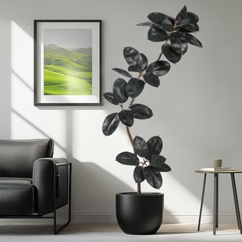 52ft Artificial Rubber Tree Faux Plants for Home Decor