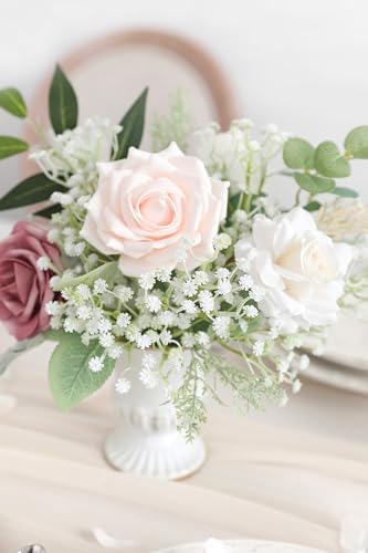Babys Breath Artificial Flowers 30 Pcs White Gypsophila Greenery Sprays