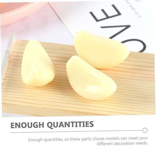 BESPORTBLE 10pcs Garlic Models Artificial Vegetables Keychain Decor Props