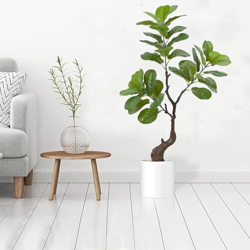 Artificial Fiddle Leaf Fig Tree 49 Fake Potted Plant for Home Office