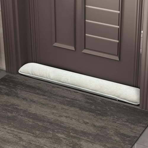 Adjustable 36 Inch Linen Draft Stopper Gray