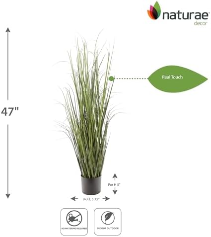 Naturae Decor Black Grass Plant 47 in High