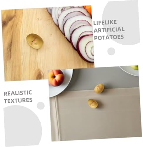 PRETYZOOM 36pcs Mini Artificial Potatoes for Decor and Photography