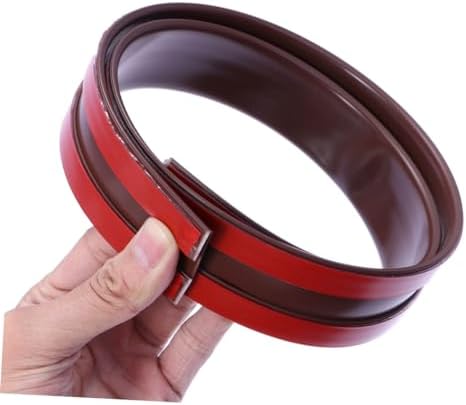 HOMSFOU Door Draft Stopper Seal Strip Brown Adjustable Weatherproof Sound Insulation