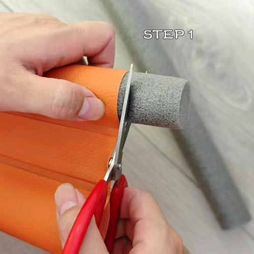 Loyajun Door Draft Stopper Gap Filler 30-38 Inch Orange