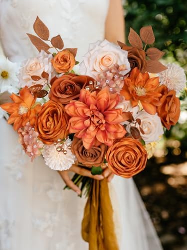 RICHMYC Artificial Flowers Wedding Centerpieces Decor Set