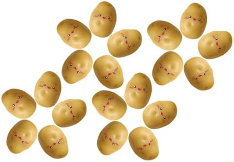 PRETYZOOM 36pcs Mini Artificial Potatoes for Decor and Photography