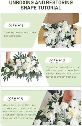 Faux Flower Swag Set of 2 for Wedding Welcome Signs