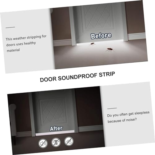 Lurrose Door Frame Seal 28mm Draft Stopper Weatherproof Sound Insulation Strip