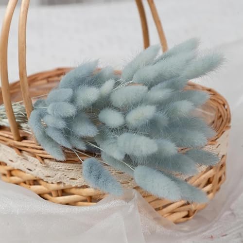 Artificial Pampas Grass Bouquet 50Pcs Gray Boho Decor
